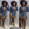 BLUE COLLARD TOP