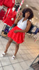 Red Bubble Skirt