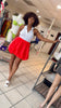 Red Bubble Skirt