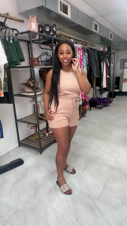 Work it romper (Dark Taupe)