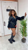 Hint of fall romper (Black)