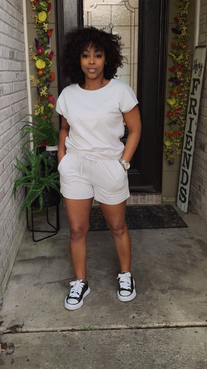 Messa Short Set ( H.Grey)