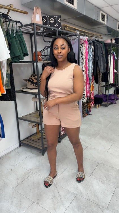 Work it romper (Dark Taupe)