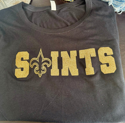 Saints Top Black