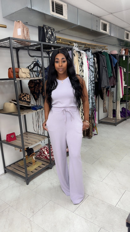 Work it jumpsuit (lavender)