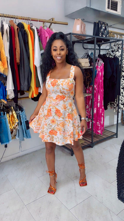 Heather Dress (Orange)