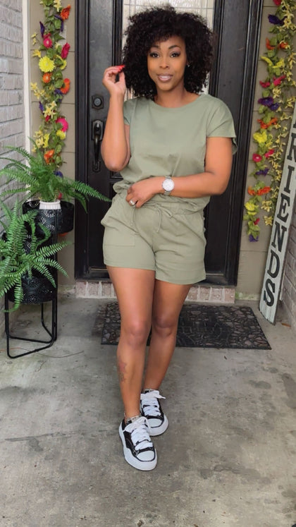 Messa Short Set (Olive)