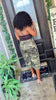 RIHNESTONE DENIM SHORTS (WOMEN)