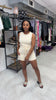 Work It Romper(Cream)