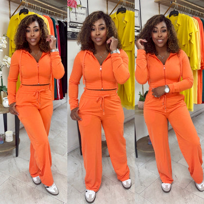 Terry Pants Set (Orange)