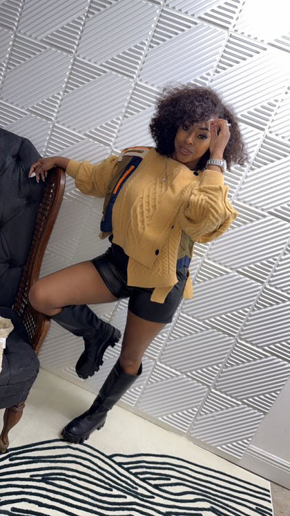 MIX MOOD SWEATER (TAN)