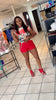 SOLID STRETCH SHORT (RED)
