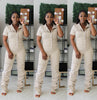 Stack Jumpsuit (Tan)