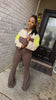 Don’t mention it pant set (Olive Cream)