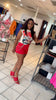 SOLID STRETCH SHORT (RED)