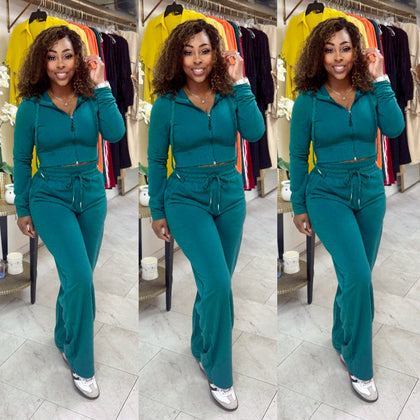 Terry Pants Set (Green)