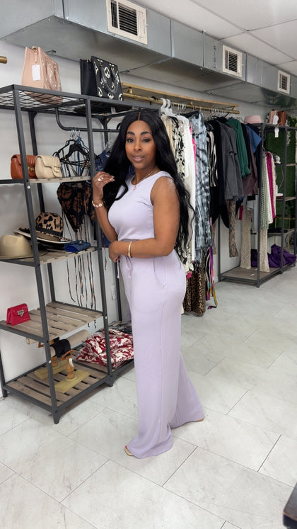 Work it jumpsuit (lavender)