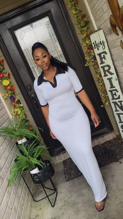 Breezy charm dress (white)