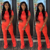 WAVY PANT SET (ORANGE)